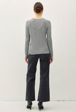 509 Broadway Classic V-Neck Solid Sweater