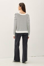 Stripe V-Neck Lightweight Sweater