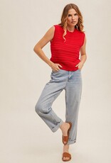 509 Broadway Basic Crew neck Sweater Vest