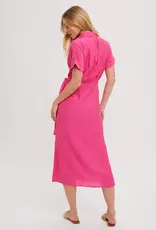 509 Broadway Front Tie Wrap Mini Dress