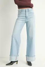 Just Black Denim Cuffed Palazzo Jean