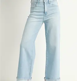 Just Black Denim Cuffed Palazzo Jean