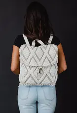 509 Broadway Diamond Pattern Backpack