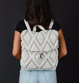 509 Broadway Diamond Pattern Backpack