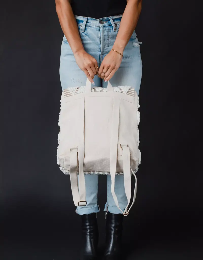 509 Broadway Diamond Pattern Backpack