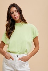 509 Broadway Mock Neck Sweater