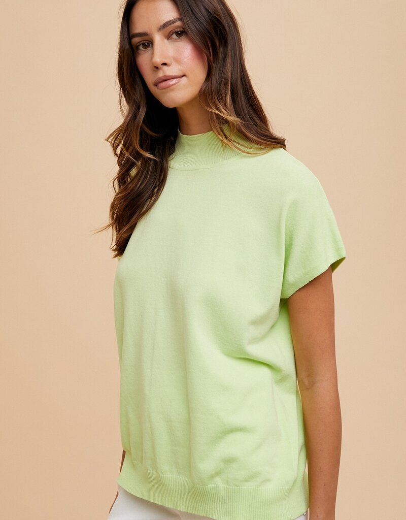 509 Broadway Mock Neck Sweater