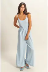 509 Broadway Scoop Neck Sleeveless Wide Leg Jumper