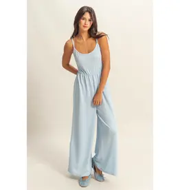 509 Broadway Scoop Neck Sleeveless Wide Leg Jumper