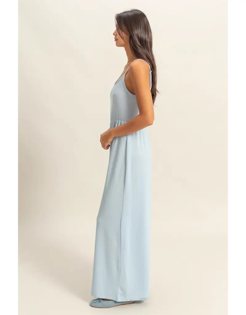 509 Broadway Scoop Neck Sleeveless Wide Leg Jumper