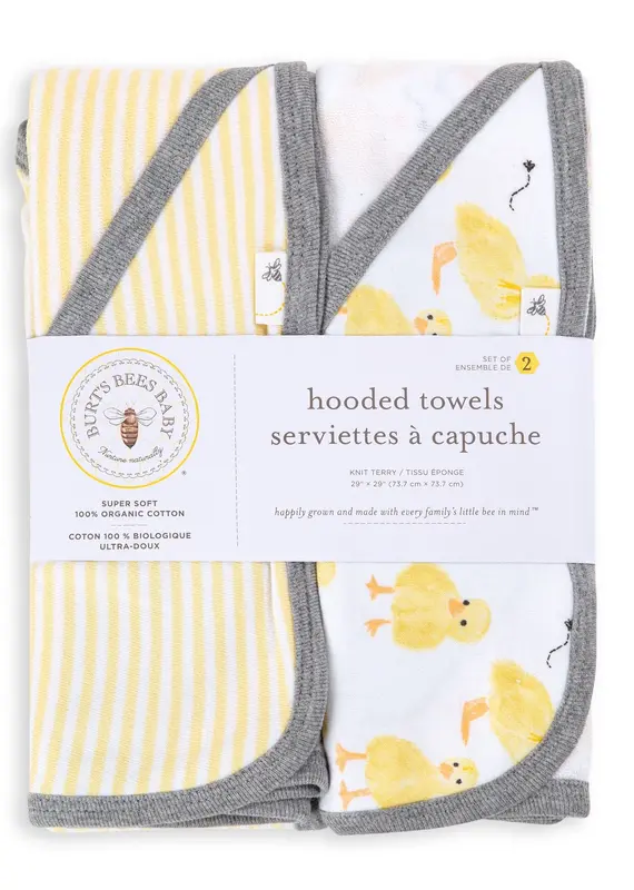 509 Broadway Little Ducks Organic Cotton Hooded Towel