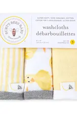 509 Broadway Little Ducks Organic Wash Cloth Set