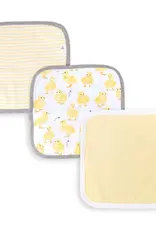 509 Broadway Little Ducks Organic Wash Cloth Set