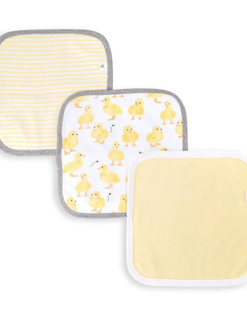 509 Broadway Little Ducks Organic Wash Cloth Set