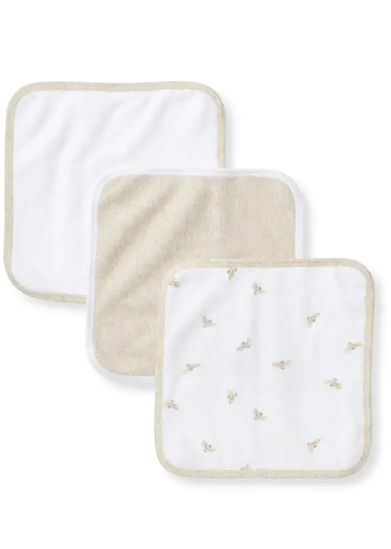 509 Broadway Golden Bee Knit Wash Cloth Set