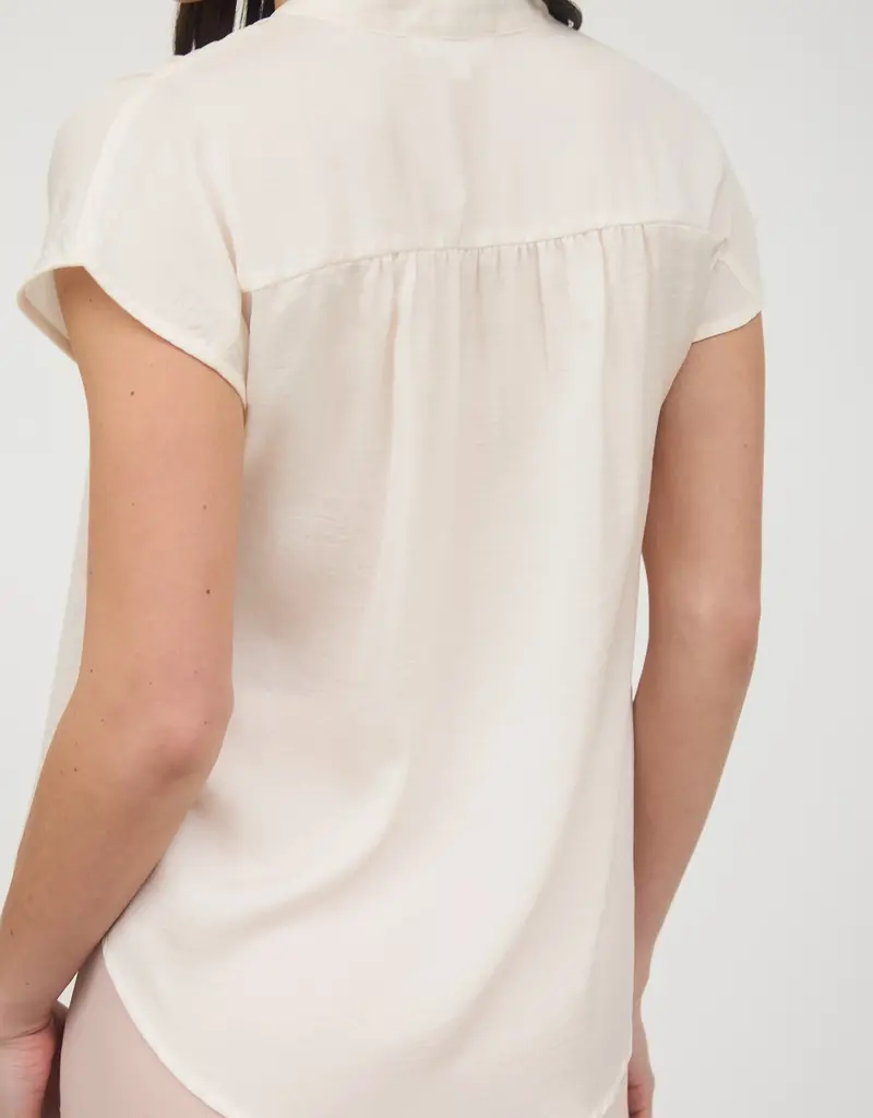 509 Broadway Drop Shoulder Button Front Blouse
