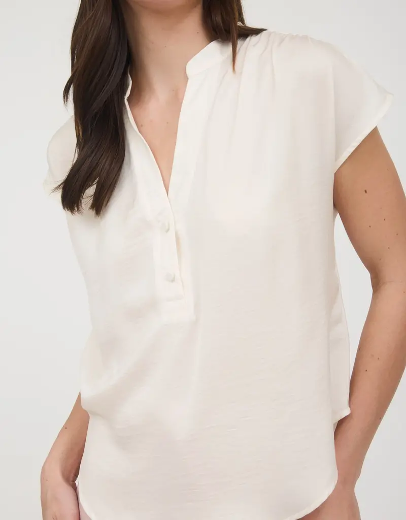 509 Broadway Drop Shoulder Button Front Blouse