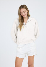 509 Broadway Washed Half Snap Button LS Top