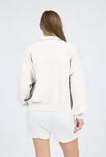 509 Broadway Washed Half Snap Button LS Top