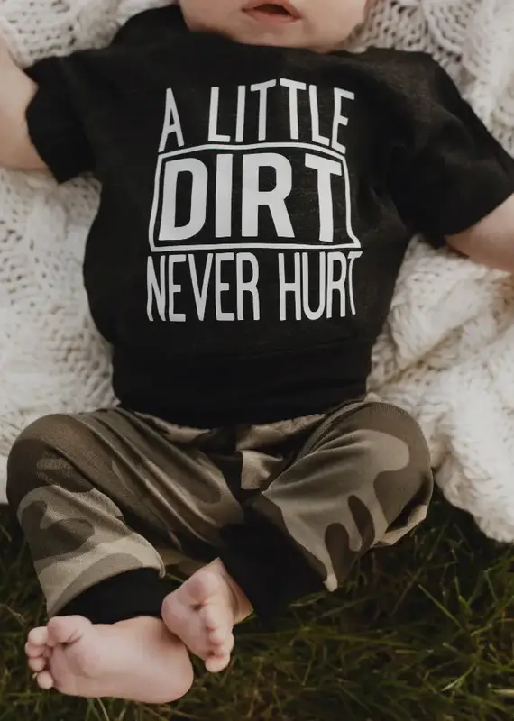 509 Broadway Little Dirt Never Hurt Toddler Tee