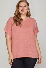 509 Broadway Plus Drop Sleeve Knit Top