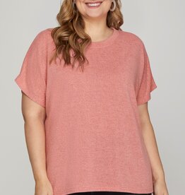509 Broadway Plus Drop Sleeve Knit Top