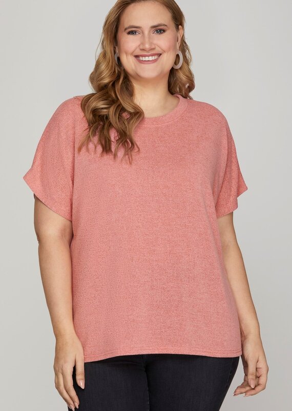 509 Broadway Plus Drop Sleeve Knit Top