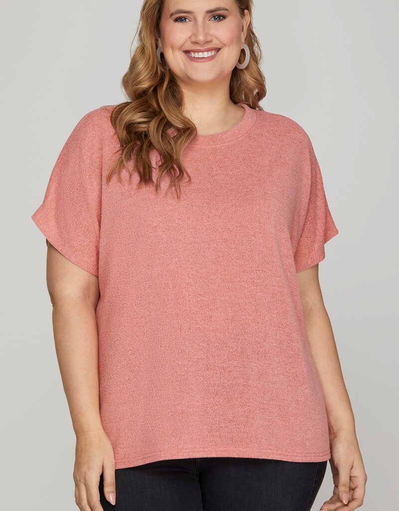 509 Broadway Plus Drop Sleeve Knit Top