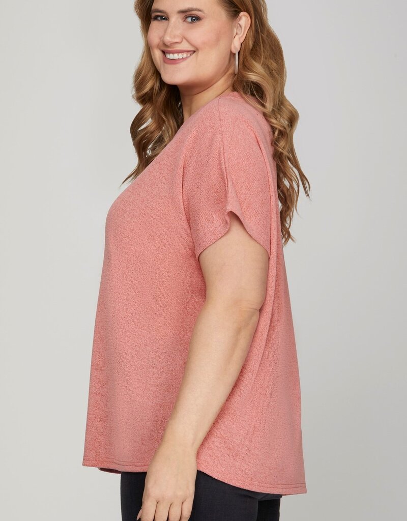 509 Broadway Plus Drop Sleeve Knit Top