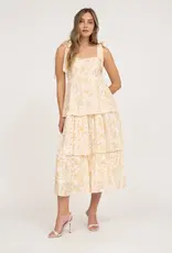 509 Broadway Floral Tie Strap Dress