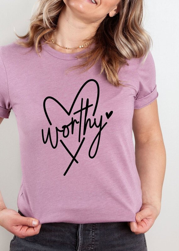 509 Broadway Worthy Heart Easter Graphic Tee