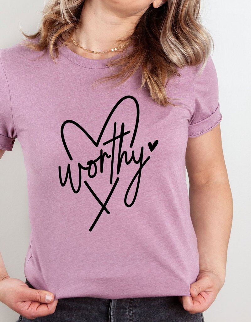 509 Broadway Worthy Heart Easter Graphic Tee