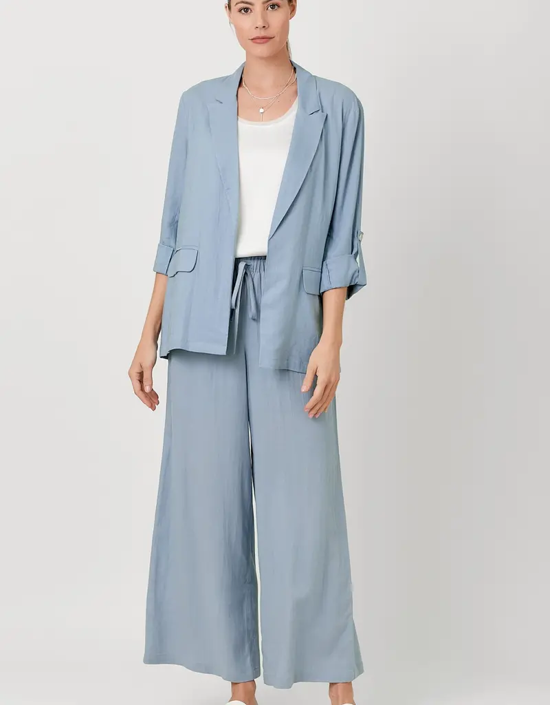 509 Broadway Rolled Up Sleeve Blazer