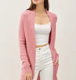 509 Broadway Knit Open Front Cardi
