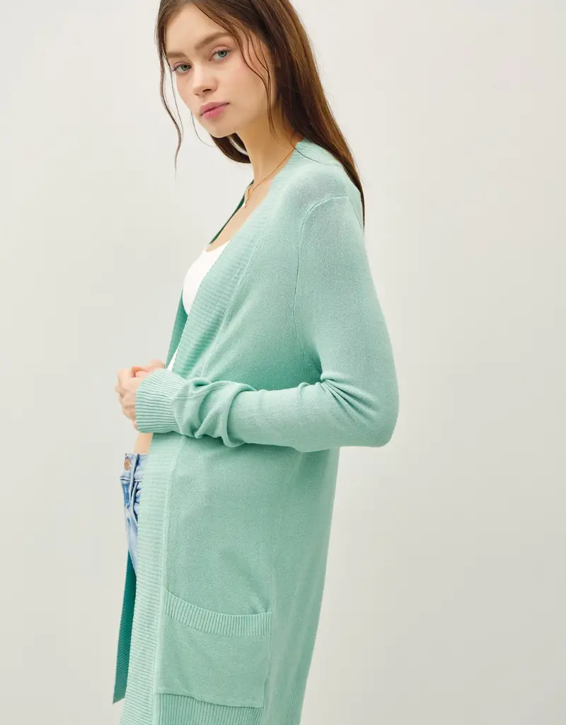 509 Broadway Knit Open Front Cardi