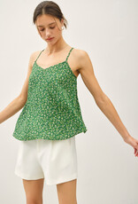 509 Broadway Flowy Cut Floral Tank Top