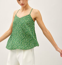 509 Broadway Flowy Cut Floral Tank Top
