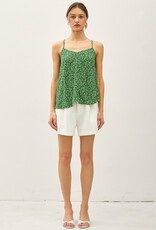 509 Broadway Flowy Cut Floral Tank Top