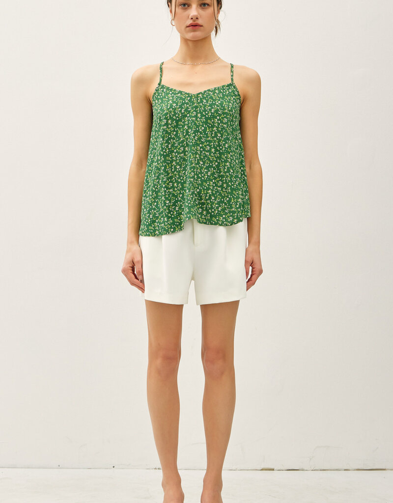 509 Broadway Flowy Cut Floral Tank Top