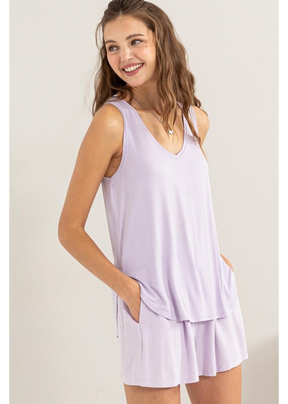 509 Broadway V-Neck Tank Top