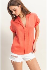 509 Broadway Collar Short Sleeve Basic