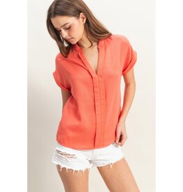 509 Broadway Collar Short Sleeve Basic
