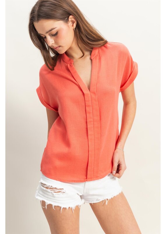 509 Broadway Collar Short Sleeve Basic