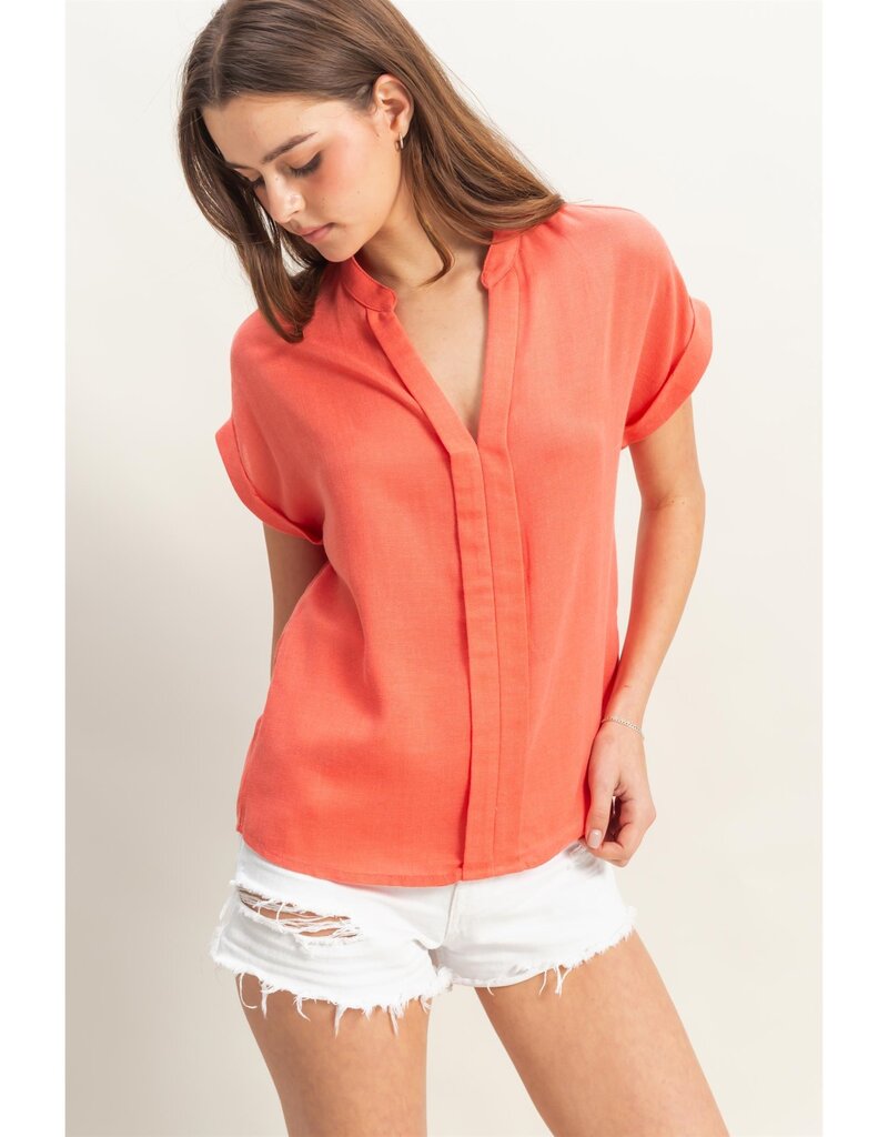 509 Broadway Collar Short Sleeve Basic