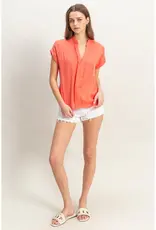 509 Broadway Collar Short Sleeve Basic