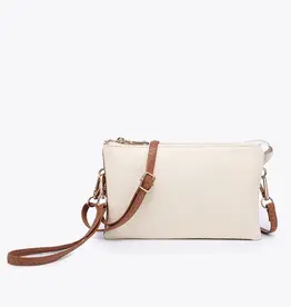 509 Broadway Riley Micro Straw 3 Compartment Crossbody/Wristlet