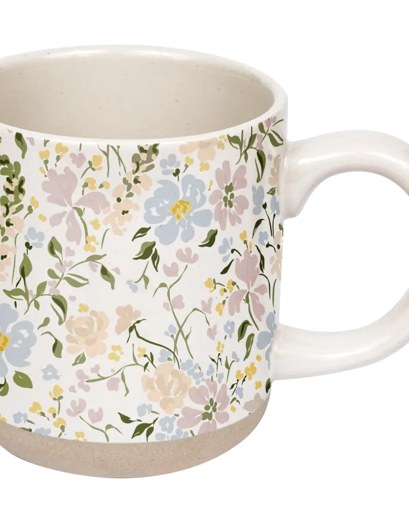 509 Broadway Floral Stoneware Coffee Mug