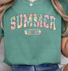 509 Broadway Summer Vibes Floral Tee