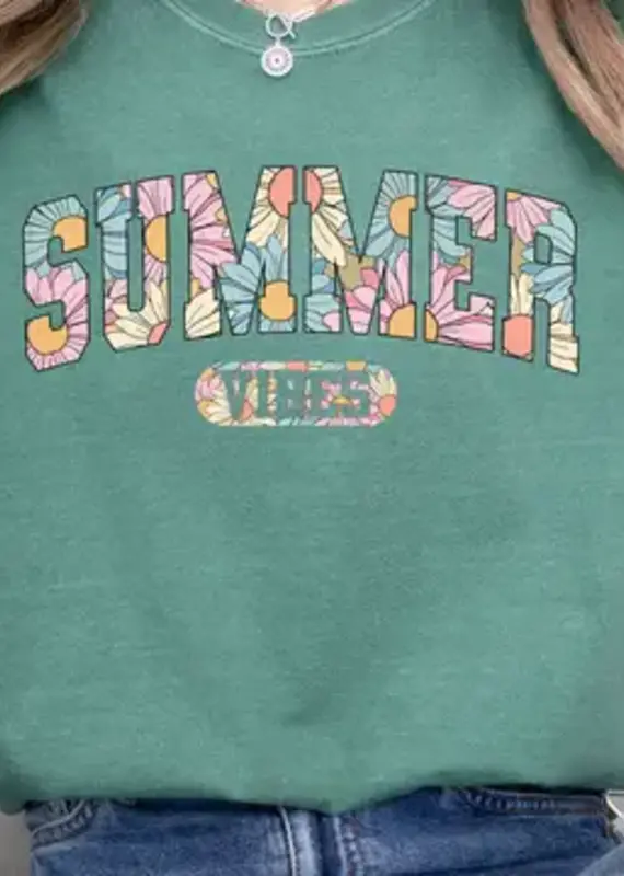 509 Broadway Summer Vibes Floral Tee