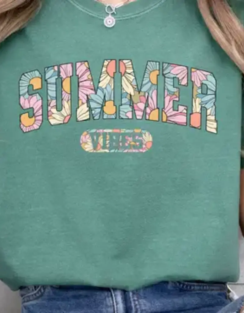 509 Broadway Summer Vibes Floral Tee